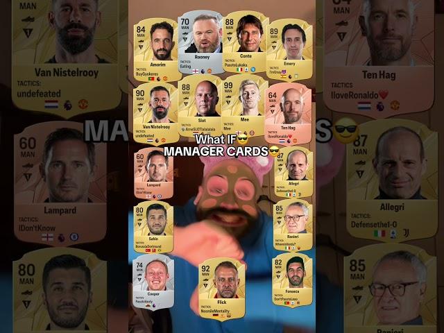 What if Manager cards on eafc25 with Amorim,Arne Slot and Flick