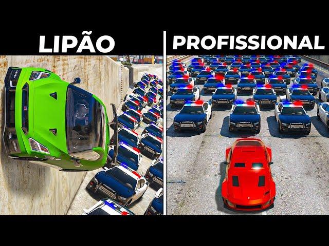 Aprendi as FUGAS MAIS VIRAIS do GTA 5! (mizzy vs lipão)