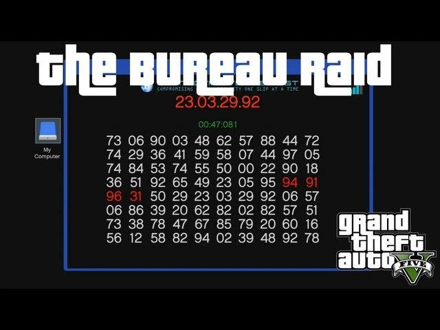 How to Hack the Server Terminal : The Bureau Raid : GTA V Guide XBOX 360 PS3 PC