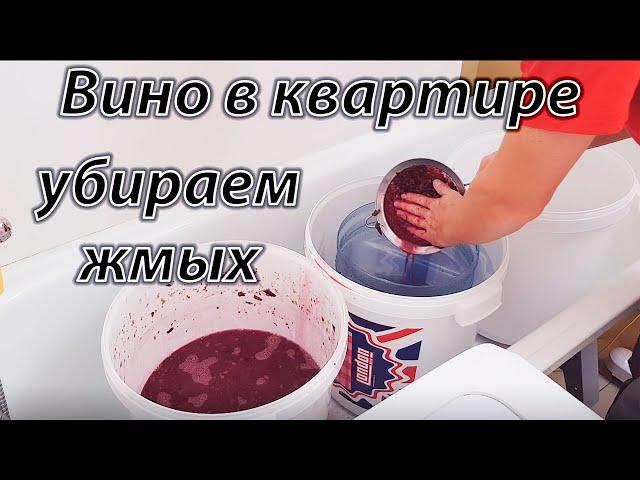 Убираем жмых из Вина в квартире. Простой способ.