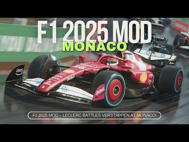 Assetto Corsa F1 2025 Mod – Charles Leclerc Battles Verstappen at Monaco!