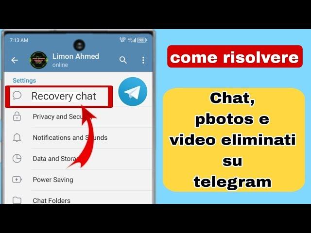 Come recuperare messaggi, chat, immagini e video eliminati da Telegram (nuovo processo)