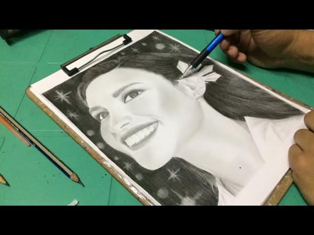 LIZA SOBERANO Speed Drawing by Jm Medrano (Graphite Pencils)