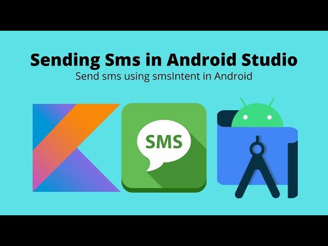 Send sms in Android using sms Intent to a number | Android Studio | Kotlin |