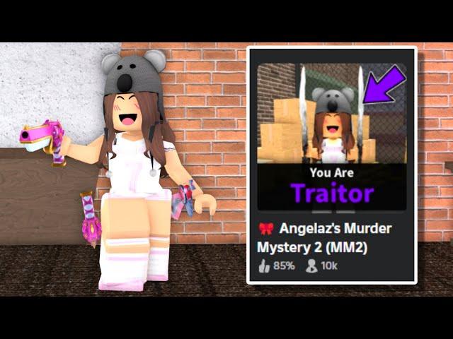 I PLAYED my OWN ANGELAZZ MM2 Game..