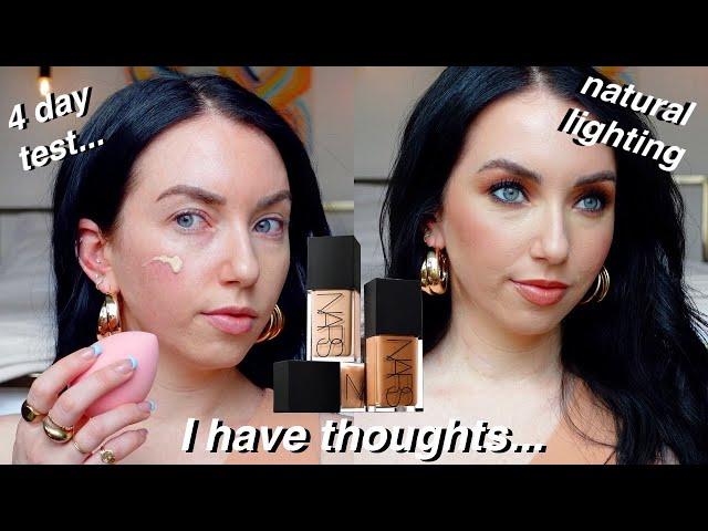 *new* NARS Light Reflecting FOUNDATION / 4 day wear test, natural lighting, flash test