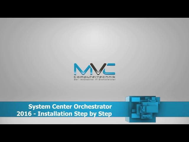 Installing System Center Orchestrator 2016