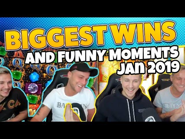 Biggest wins and funny moments of casinodaddy january 2019 (Casino Twitch & Youtube)