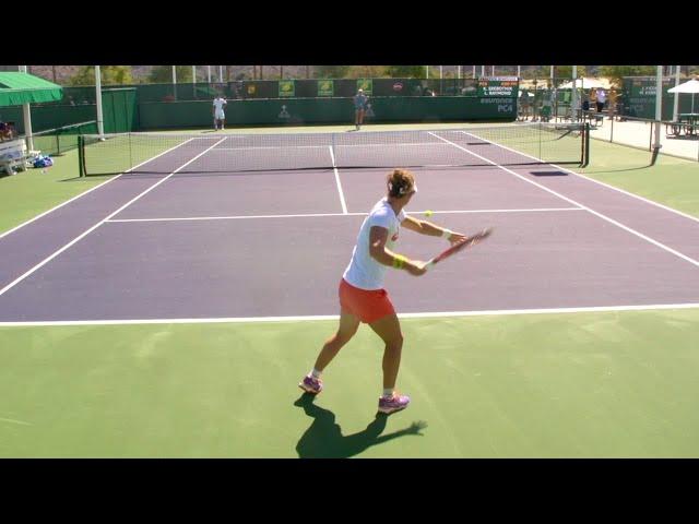 Sam Stosur Intense Practice Court Level View - WTA Tennis Training