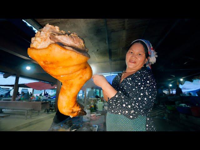 Ultimate Northwest Vietnam Market Food - GIANT PORK LEG - Traditional Hmong Dishes | SAPA TV