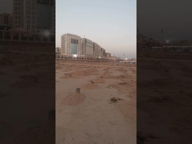 Madina Munawwara The scene after Fajr prayer in Jannat al-Baqi #jannatulbaki #madina #masjidnabawi