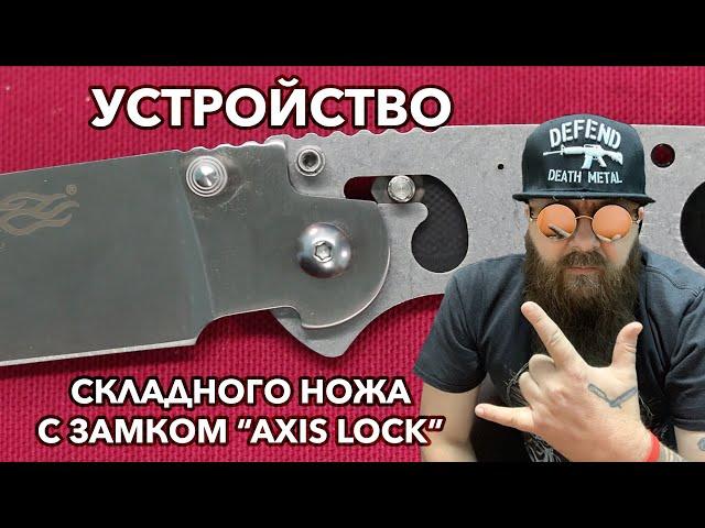 Устройство фиксации клинка складного ножа Axis lock