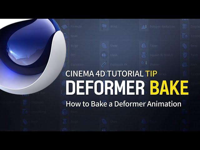 How to Bake a Deformer Animation l 디포머를 베이크 하는방법