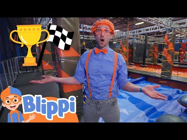 Sky Zone - Exercise | Blippi | Kids Songs | Moonbug Kids