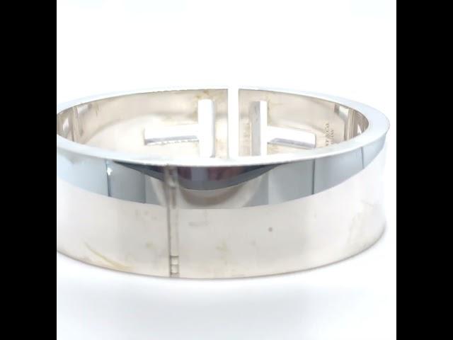 Tiffany & Co Sterling Silver T Cutout Cuff Bracelet 83.71g