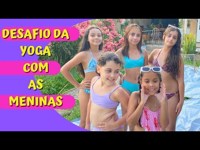 DESAFIO DE YOGA EM DUPLAS NA PISCINA COM MARIA FERNANDA, BIANCA, VITÓRIA E SOFIA!