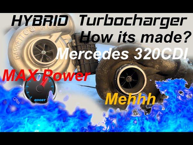 Stock turbochargers are boring! Mercedes OM648 E320 CDI Hybrid turbocharger production from scratch.