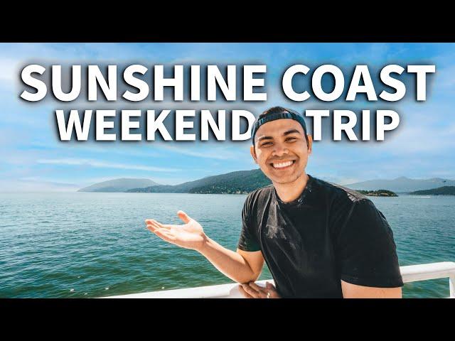 CRUISING TO SUNSHINE COAST BC FOR A RELAXING WEEKEND TRIP FROM VANCOUVER