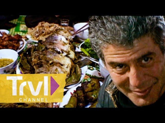 Vietnamese Feast With Local Chairman | Anthony Bourdain: No Reservations | Travel Channel