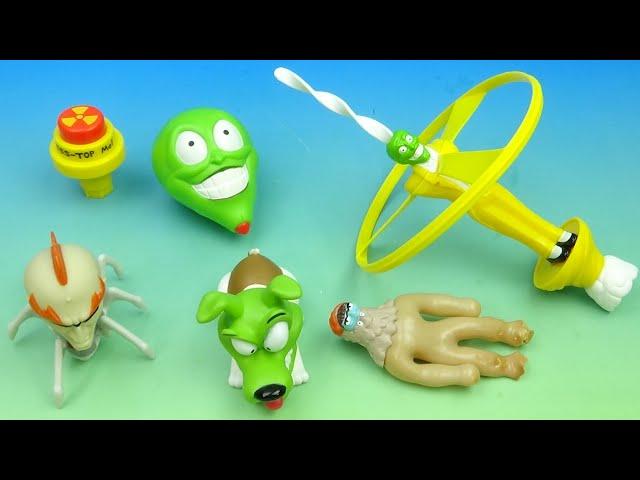 1997 THE MASK THE ANIMATED SERIES set of 5 TACO BELL COLLECTIBLES VIDEO REVIEW
