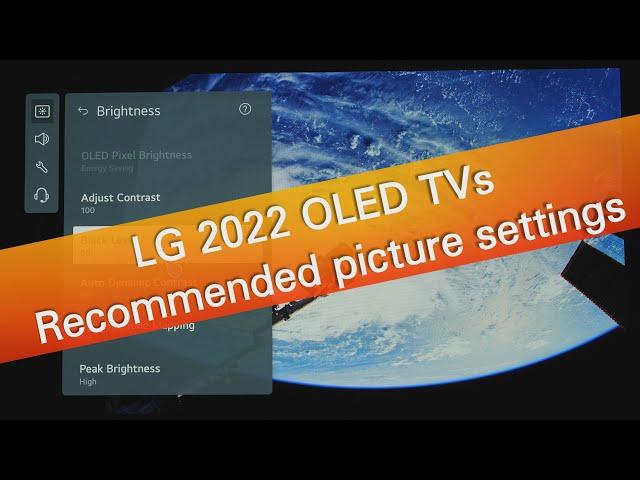 LG OLED 2022 TVs B2 C2 G2 Z2 - picture settings with tips