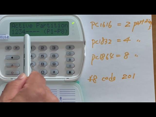 how to tell if your panel is pc1616 pc1832 or pc1864 from keypad