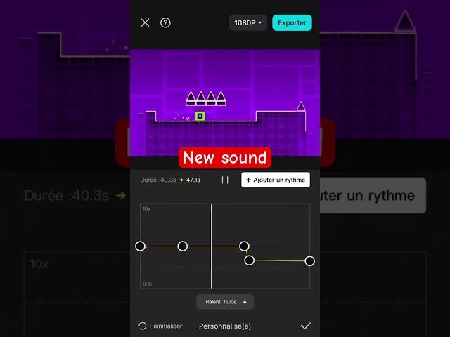 Stereo madness is so good slowed down #geometrydash #geometrydashfr