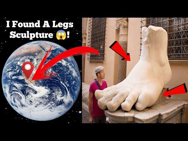 I Found Giant legs Sculpture 3 ‍️ on google maps and google earth  #map #earth #hrgoogleearth