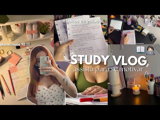 STUDY VLOG: assista se precisa de motivação! |hábitos de estudos, produtividade 