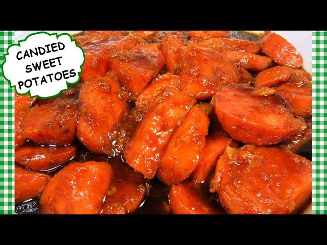 The BEST Stove Top CANDIED SWEET POTATOES Recipe ~ Tess Cooks4u