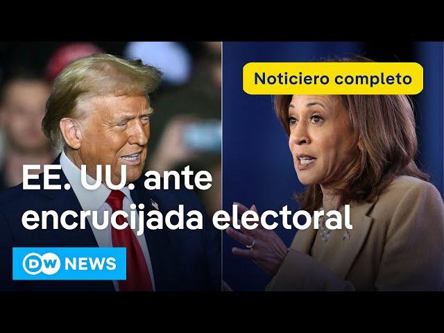  DW Noticias 4 Noviembre: Harris y Trump cierran violenta campaña electoral [Noticiero completo]