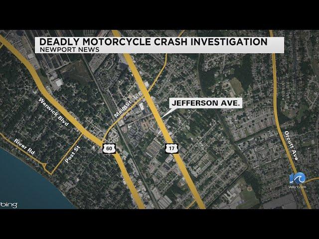 Motorcyclist dies in crash in Newport News, investigation ongoing