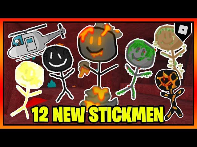 How to get the 12 NEW STICKMEN + BADGES in FIND THE STICKMEN || Roblox