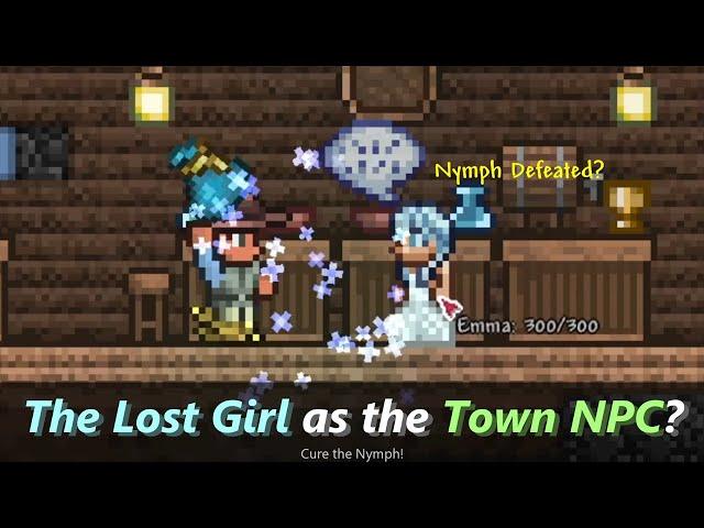 What if the Lost Girl became a Friendly Town NPC in Terraria? ─ You can cure Nymph now with mods!