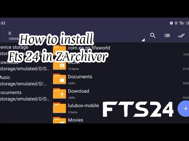 HOW TO extract and setup FTS 24 mobile with this simple steps #gaming