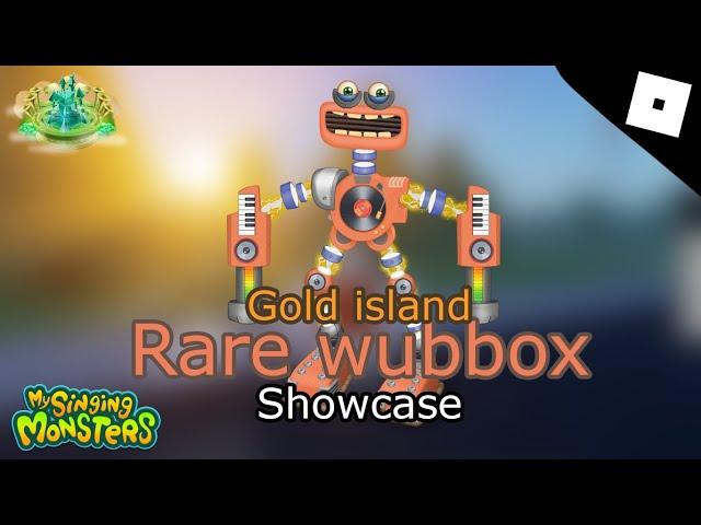 Roblox untitled msm animation gold rare wubbox showcase