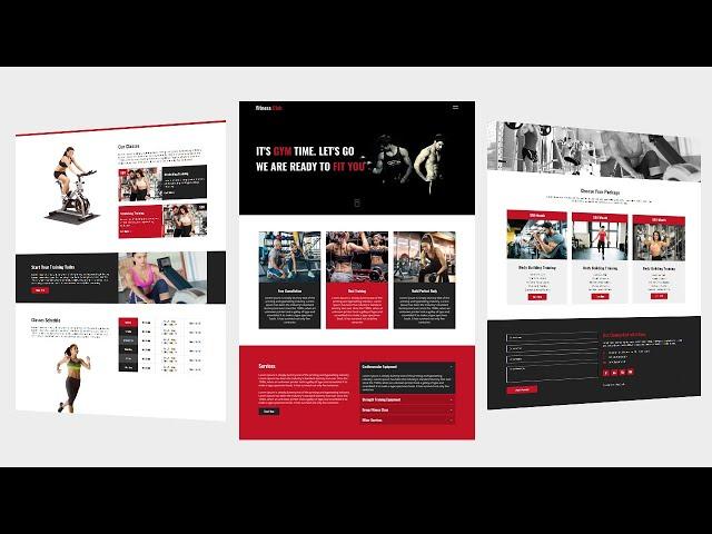 #1 Fitness & Gym  Complete  Website Template using by  Html Css