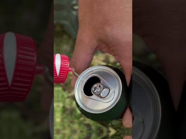 Genius Bushcraft Hack: DIY Bottle Dispenser! #bottle #fishing #outdoors #bushcraft #diy #angler