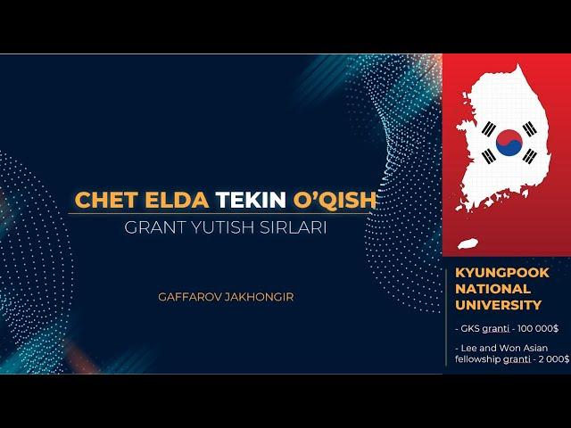 Chet elda tekin o'qish | Grant yutish sirlari | GKS granti