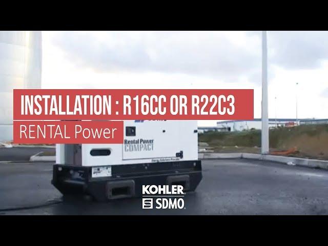 How to install an R16CC or R22C3 generating set ?