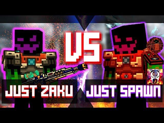 Pixel Gun : JustZaku VS JustSpawn [Versus Battle]