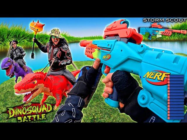 NERF GUN DINOSQUAD BATTLE 6 | Nerf First Person FINALE!