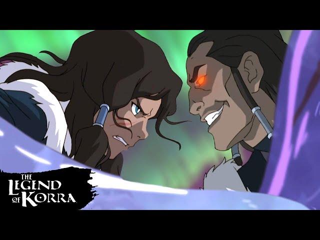 Korra Fights Unalaq in the Spirit World | Full Scene | The Legend of Korra