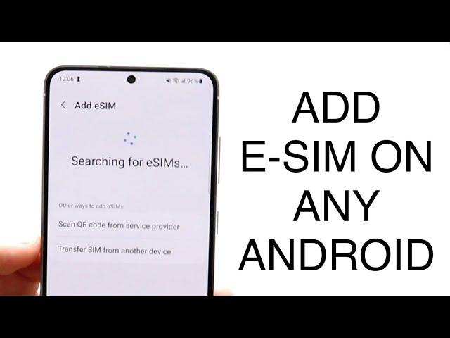 How To Activate eSim On Android! (2023)