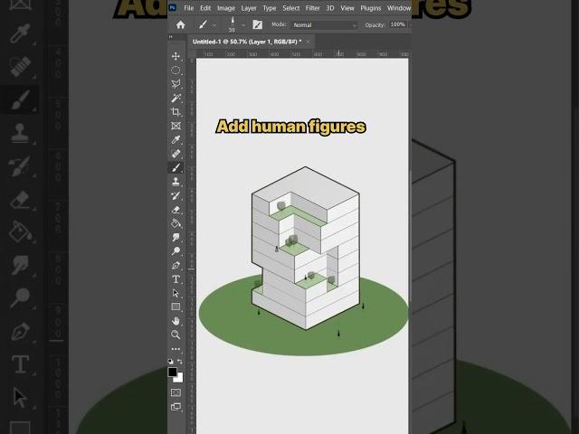 How to create clean and impactful architectural concept diagrams in photoshop in just a few steps.