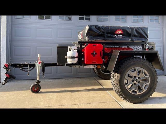 Budget Overland Trailer Build Pt5 - DIY Rotopax & 5 lb LPG mounts + My Favorite Upgrade Yet