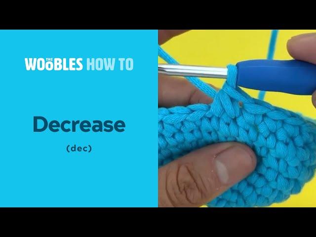 How to decrease crochet stitches (dec) in the round