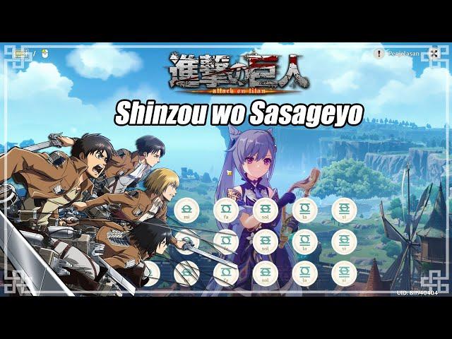 AOT Shinzou wo Sasageyo - Genshin Impact - Windsong Lyre