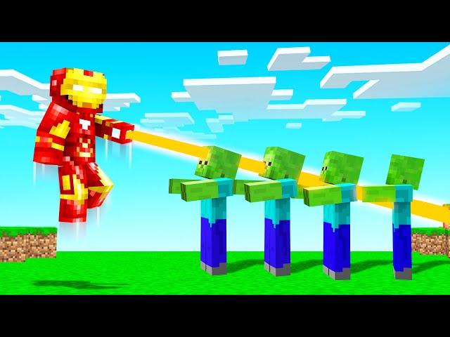 Playing MINECRAFT As IRON MAN! (mod)