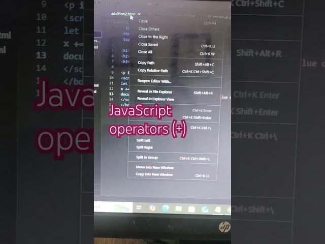 JavaScript additional operator with output